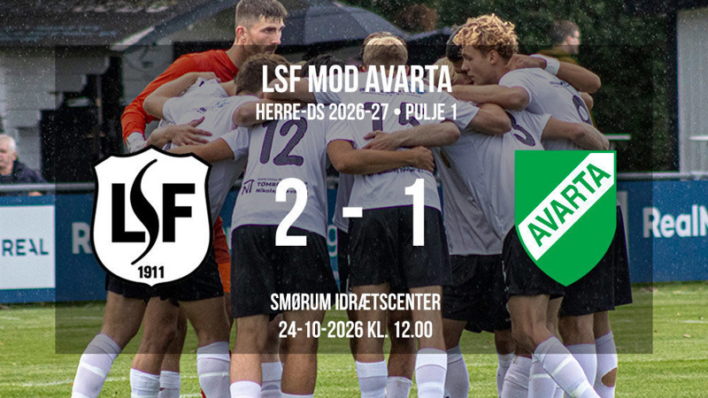 Senior 1:	LSF – Avarta	2-1