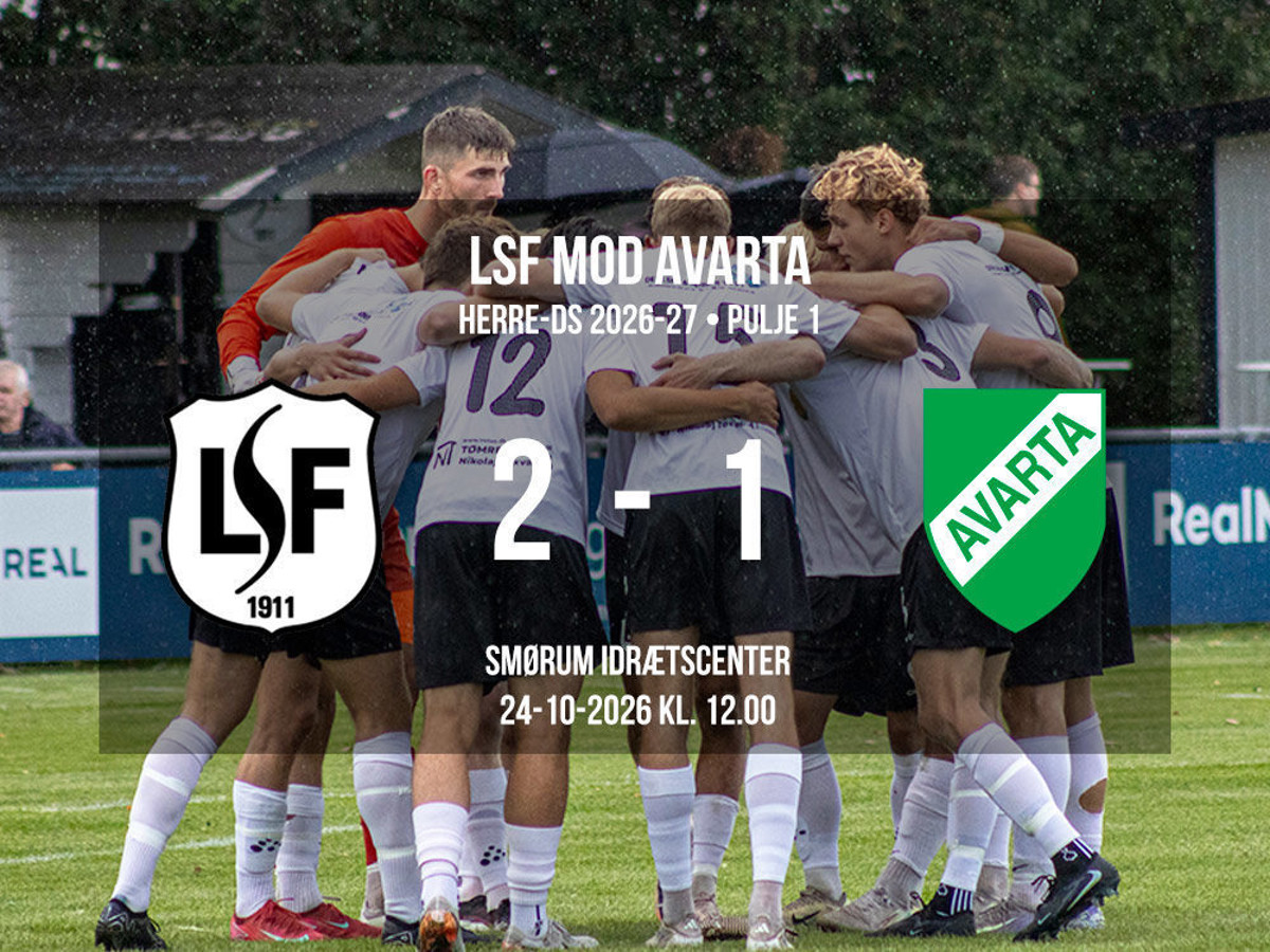 Senior 1:	LSF – Avarta	2-1