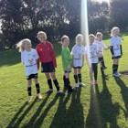 U9-pigerne kæmpede sig igennem blæsevejret i dag